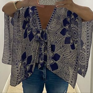 ALEXIS flowered blouse -Medium